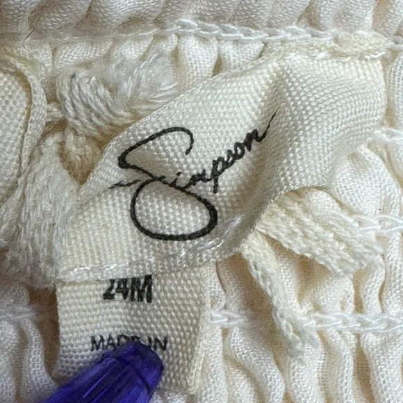 Jessica Simpson Ruffle Tank Top Size 24 Months - Picture 3 of 6